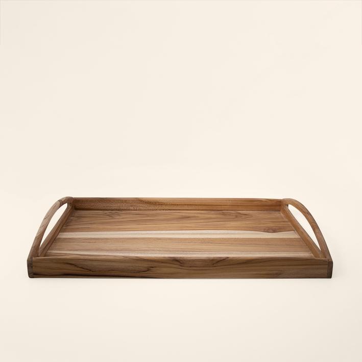 Teak Wood Tray-Large. Picture 2