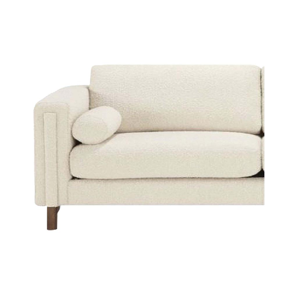 Bespoke Fabric White Boucle Sofa. Picture 2