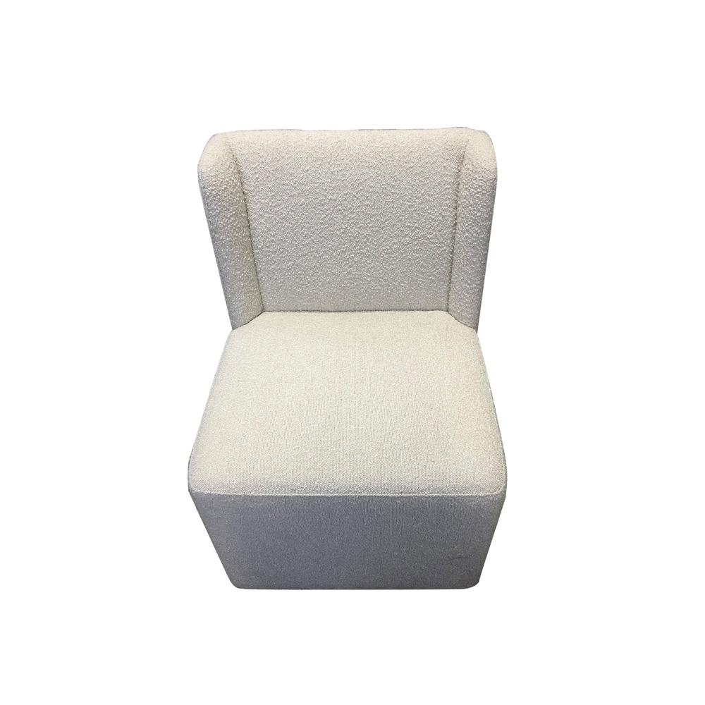 Sylvia Boucle Swivel Dining Chair (2 per Box). Picture 3