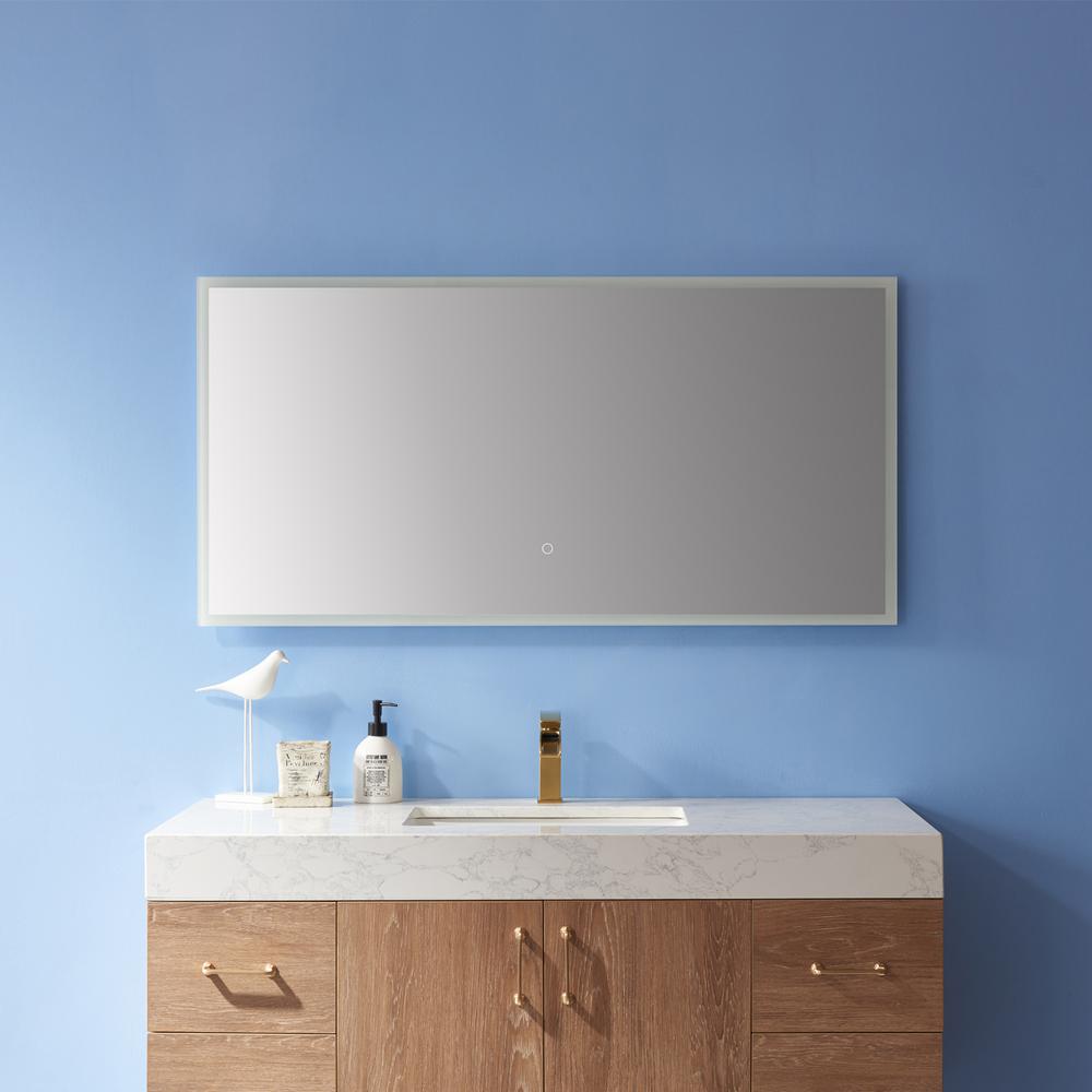 48''  Rectangle Illuminated Bathroom/Vanity Wall Mirror. Picture 5