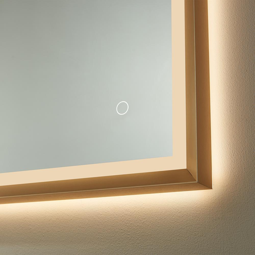 48'' Rectangle LED Lighted Accent Bathroom/Vanity Wall Mirror. Picture 7
