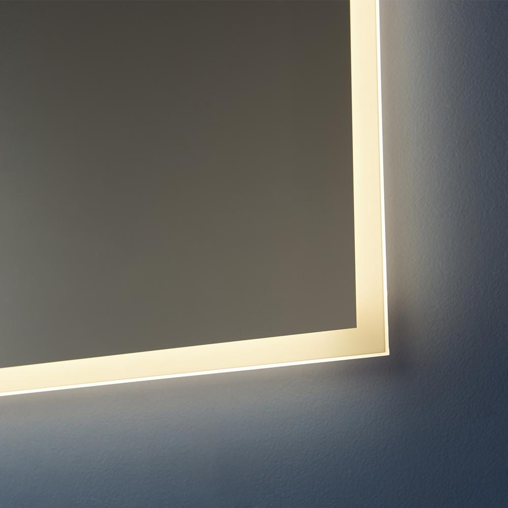 24''  Rectangle Illuminated Bathroom/Vanity Wall Mirror. Picture 8