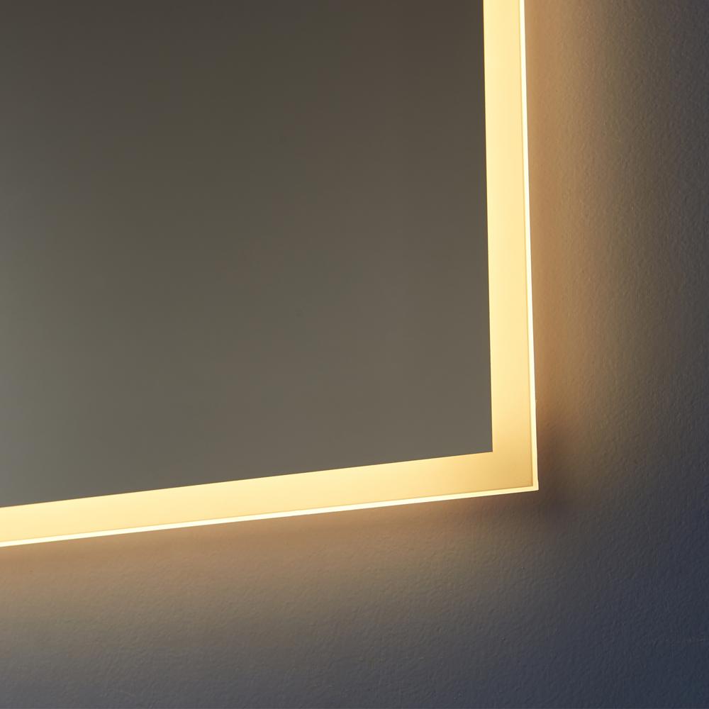 24''  Rectangle Illuminated Bathroom/Vanity Wall Mirror. Picture 9