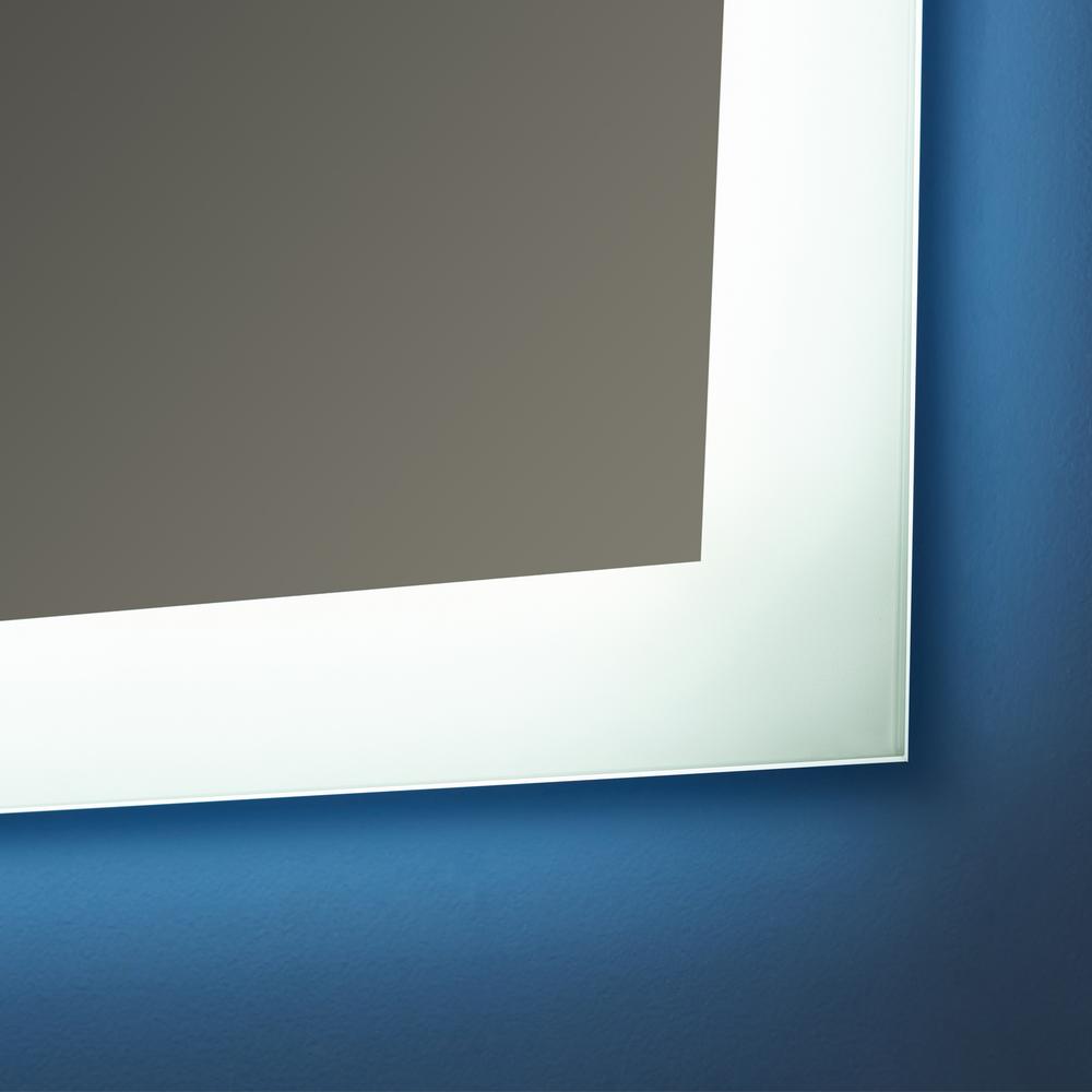48'' Rectangle LED Lighted Accent Bathroom/Vanity Wall Mirror. Picture 7
