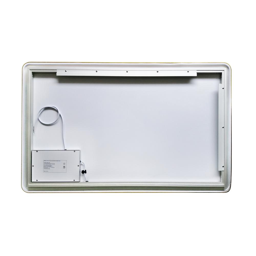 48'' Rectangle LED Lighted Accent Bathroom/Vanity Wall Mirror. Picture 2