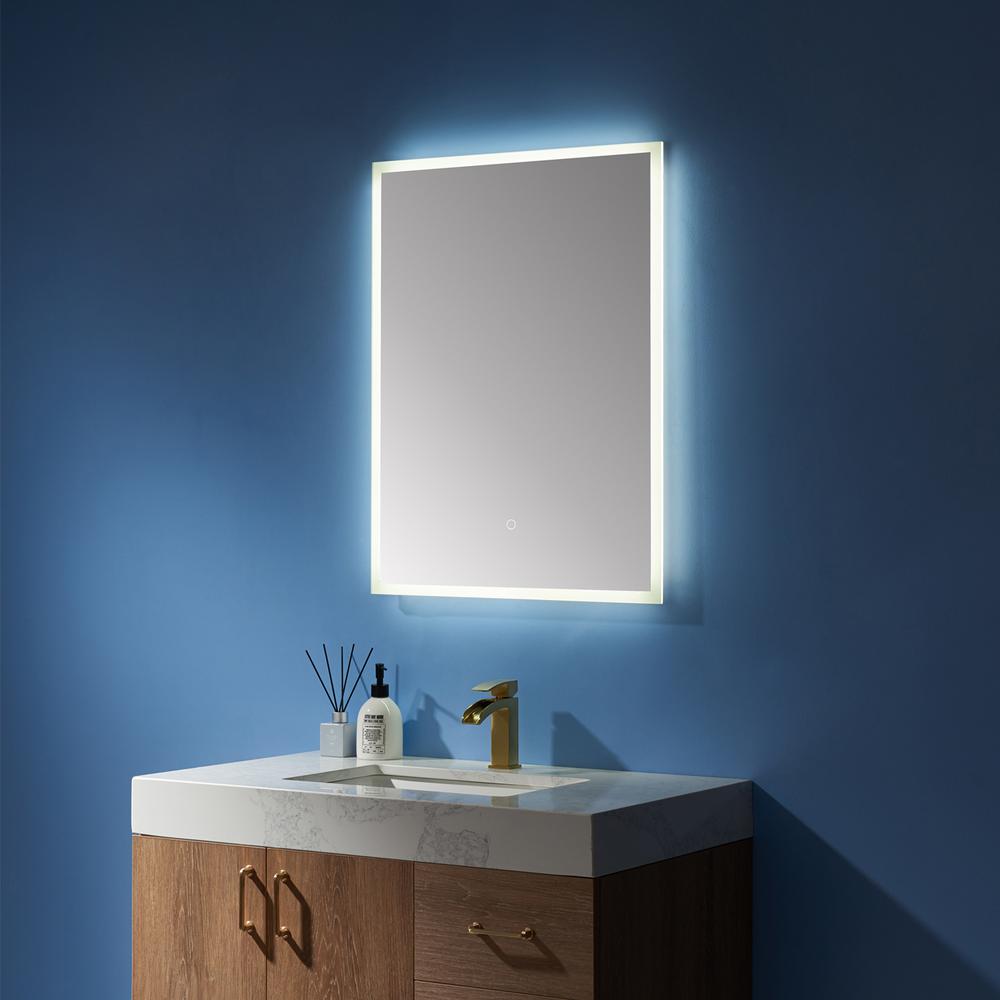 24''  Rectangle Illuminated Bathroom/Vanity Wall Mirror. Picture 5