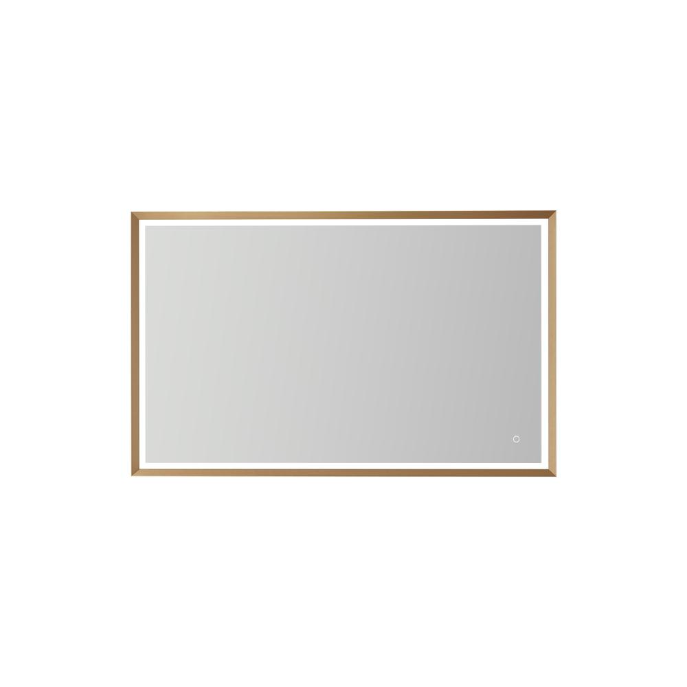48'' Rectangle LED Lighted Accent Bathroom/Vanity Wall Mirror. Picture 1