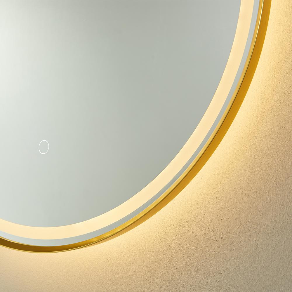 24'' Oval LED Lighted Accent Bathroom/Vanity Wall Mirror. Picture 9
