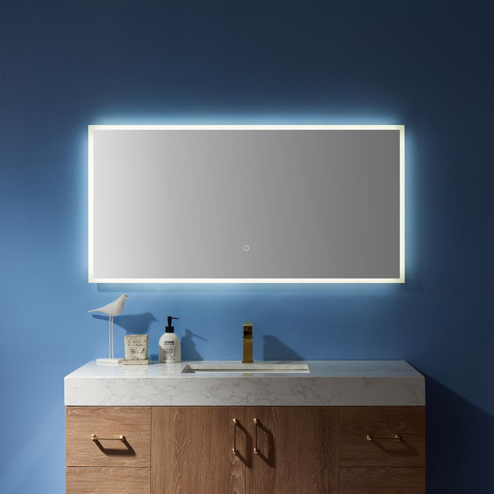 48''  Rectangle Illuminated Bathroom/Vanity Wall Mirror. Picture 4
