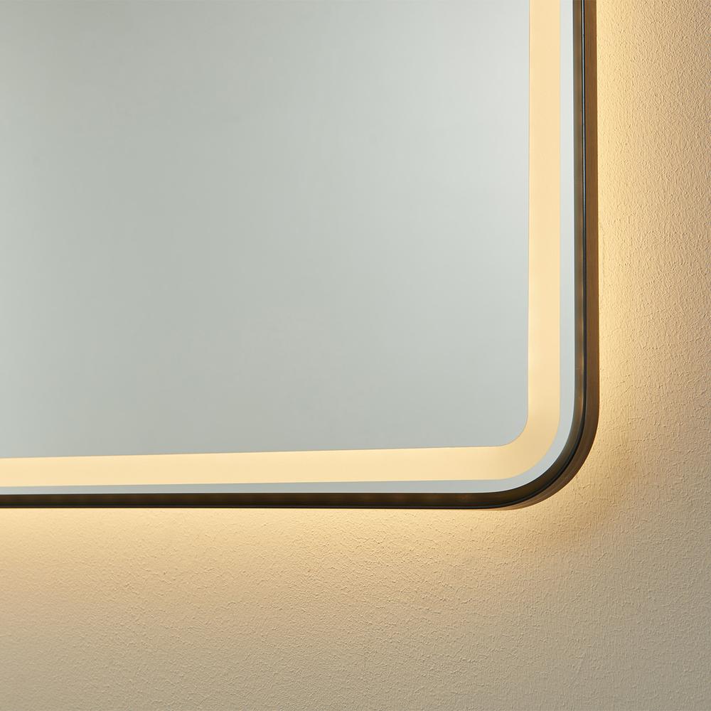 24'' Rectangle LED Lighted Accent Bathroom/Vanity Wall Mirror. Picture 9