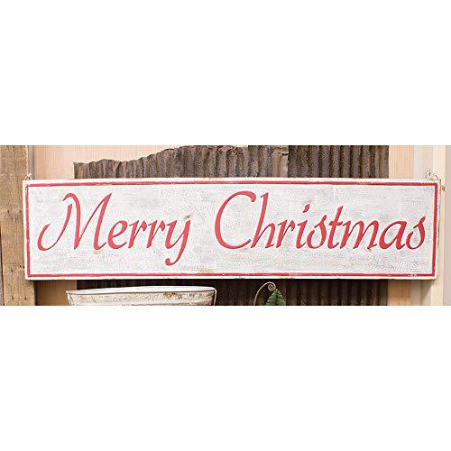 Distressed Merry Christmas Sign. Picture 1
