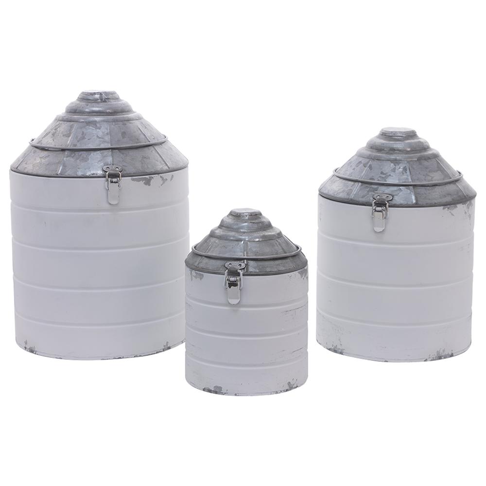 Set of 3 Silo Containers. Picture 1