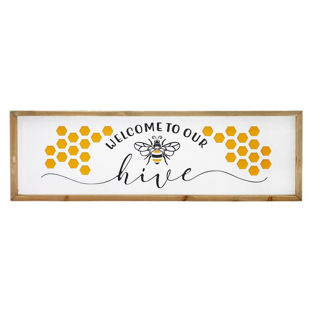 Welcome to our Hive Carved Sign. Picture 1