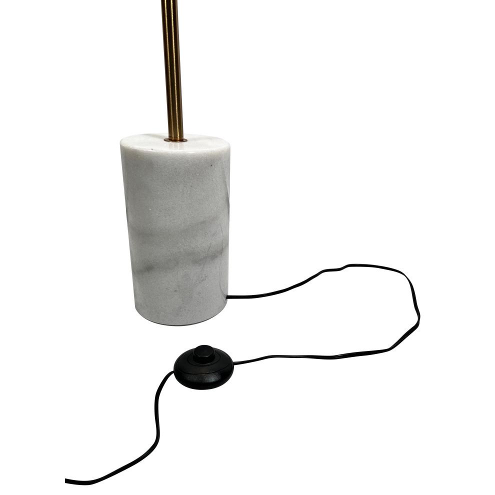 Kinich 4-Light 62 in. Brass Floor Lamp with White Glass Globes. Picture 5