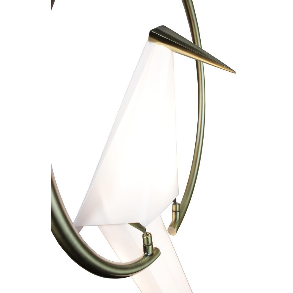Zeitler Bird LED 6W Satin Brass Pendant. Picture 3