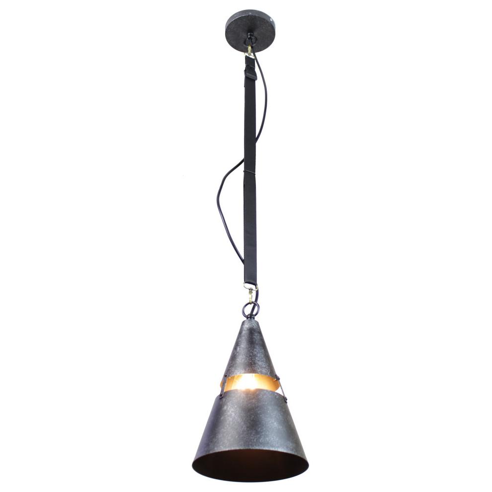 Yalit Industrial 1-Light Black Cone Pendant. Picture 2
