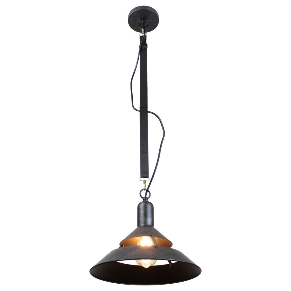 Yalit Industrial 1-Light Black Cone Pendant. Picture 2