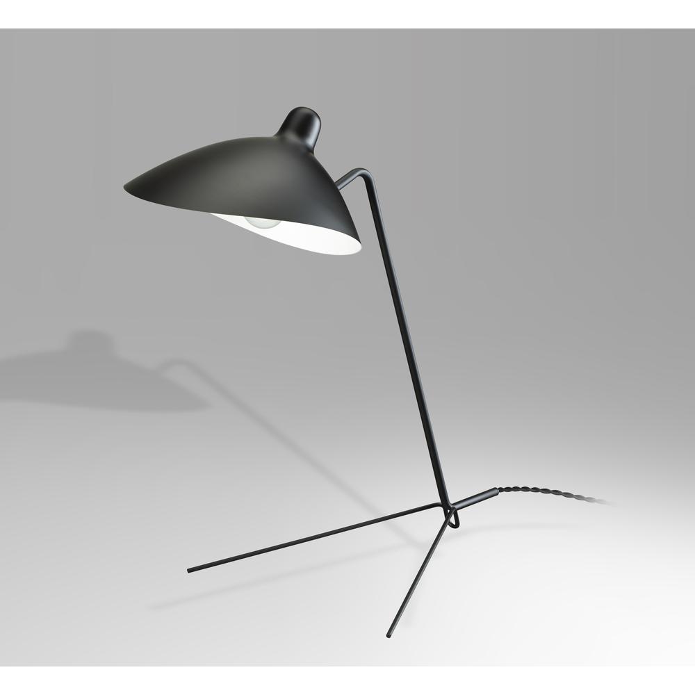 Table Lamp Black Metal & Aluminum. Picture 2