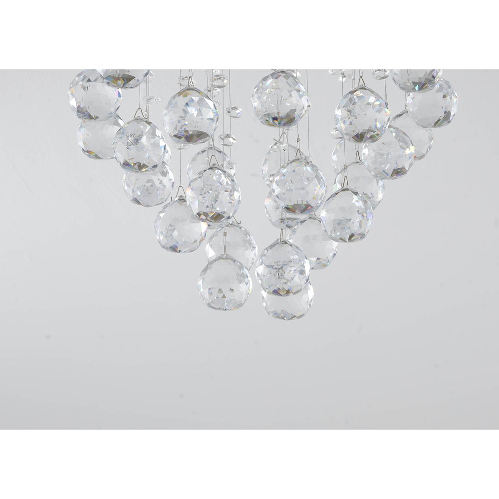 Semi Flush Mount Chome Iron & Crystal. Picture 4