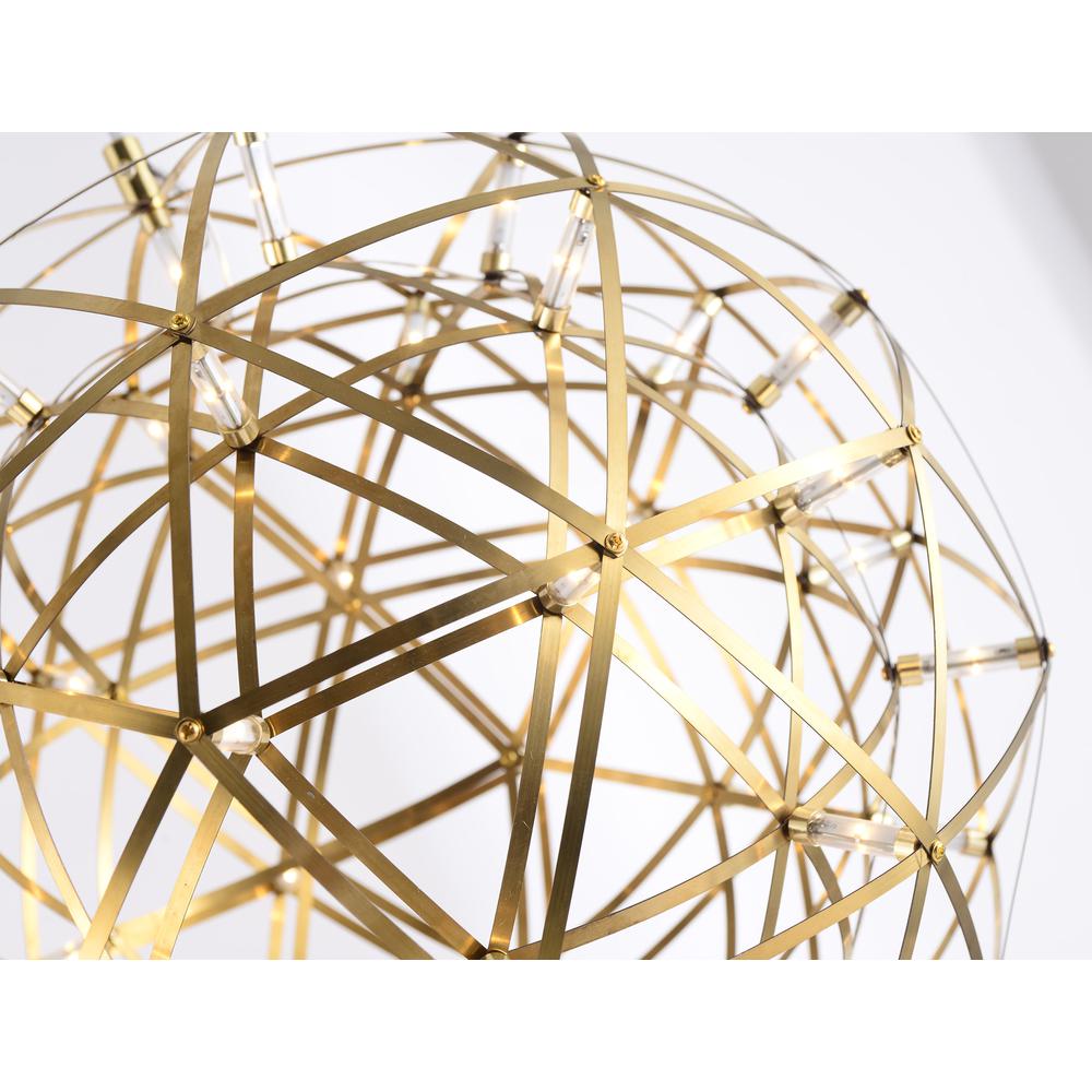 LED Chandelier Gold Stainless Steel. Picture 2