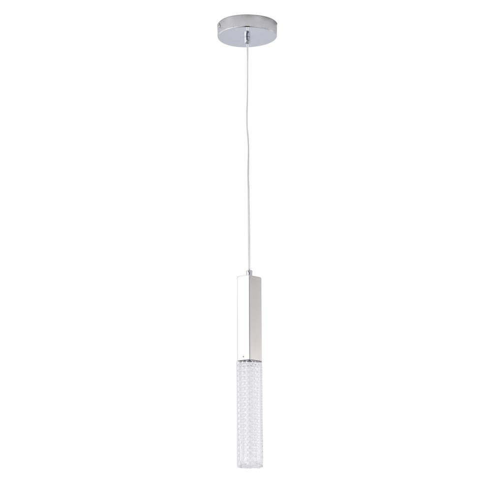 LED Pendant Chrome Stainless Steel & Glass. Picture 2