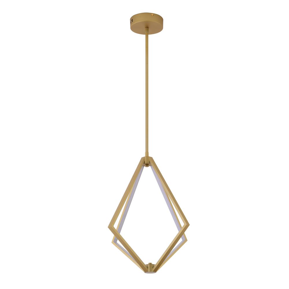 LED Chandelier Gold Metal & Silicone. Picture 2