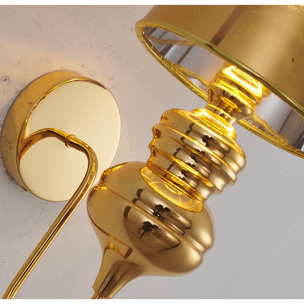 Wall Sconce Polished Gold  Steel. Picture 3