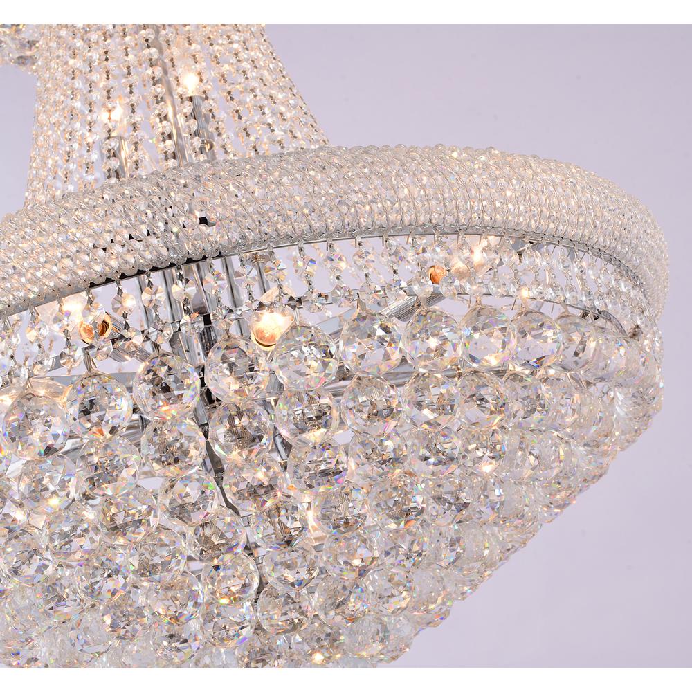 Chandelier  Chrome Metal & Crystal. Picture 4