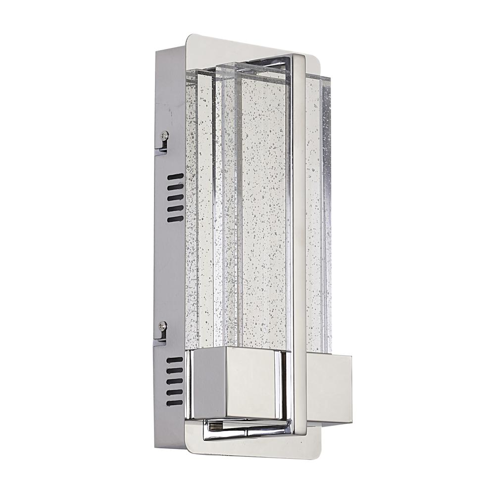 LED Wall Sconce  Chrome  Metal & Glass. Picture 2