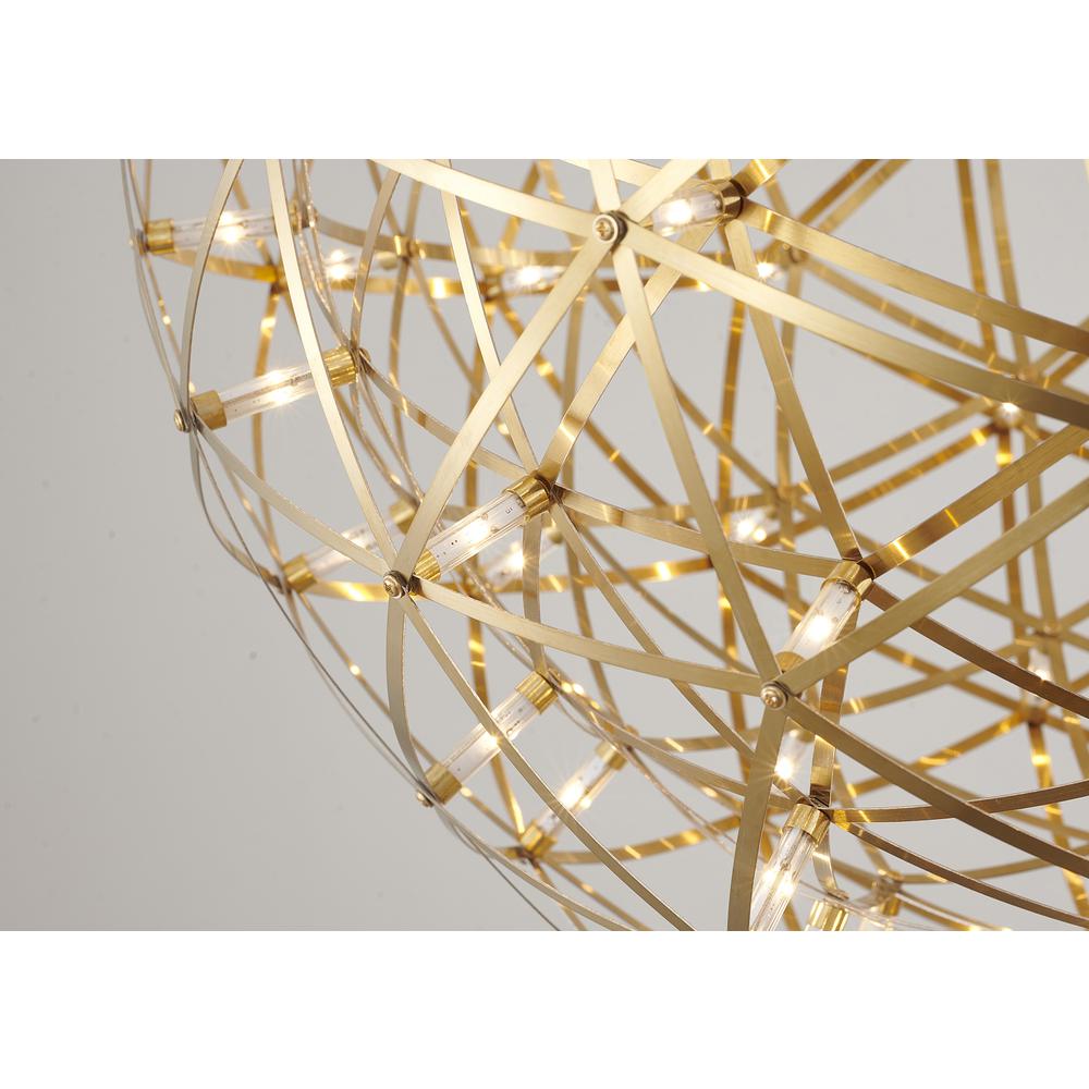 LED Chandelier Gold Stainless Steel. Picture 3