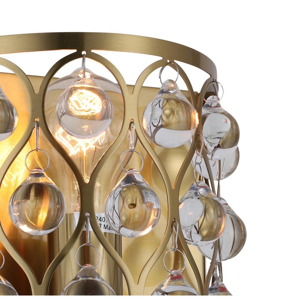 Wall Sconce Gold  Metal & Crystal. Picture 2