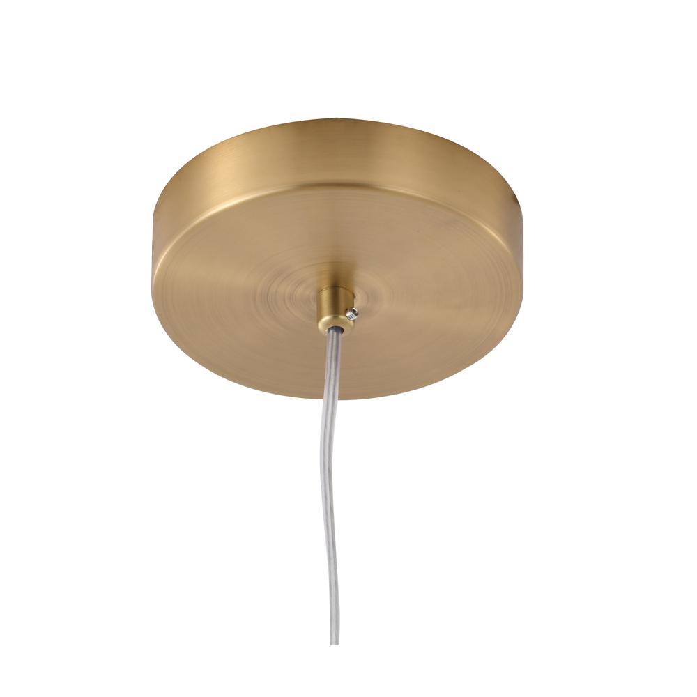 LED Pendant Gold Stainless Steel & Glass. Picture 5
