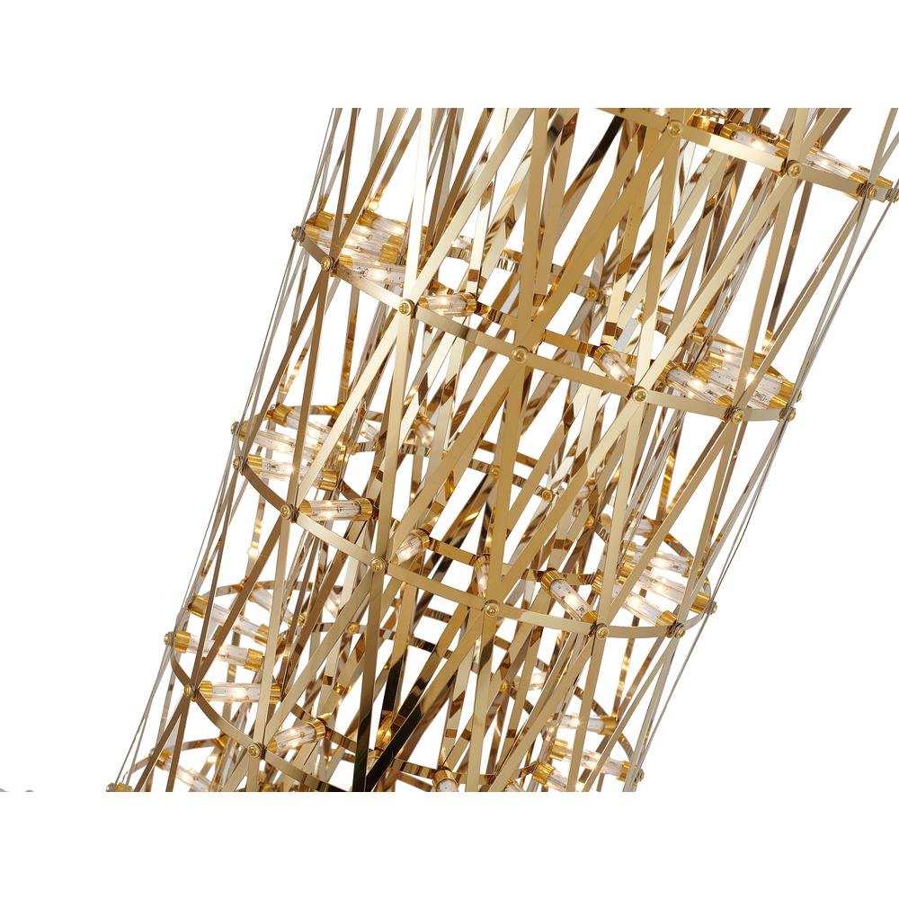 LED Floor Lamp Gold Stainless Steel. Picture 3