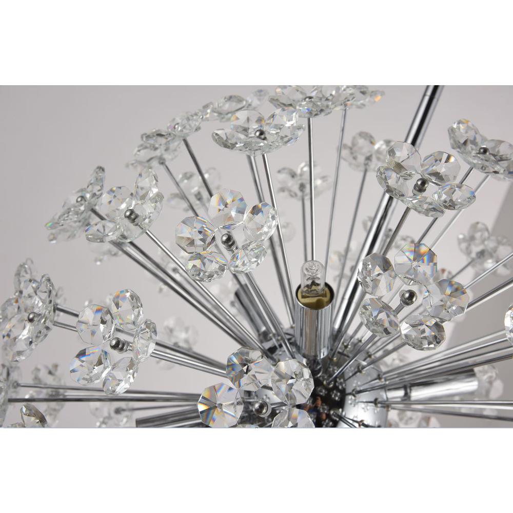Chandelier Chrome Metal & Glass. Picture 4