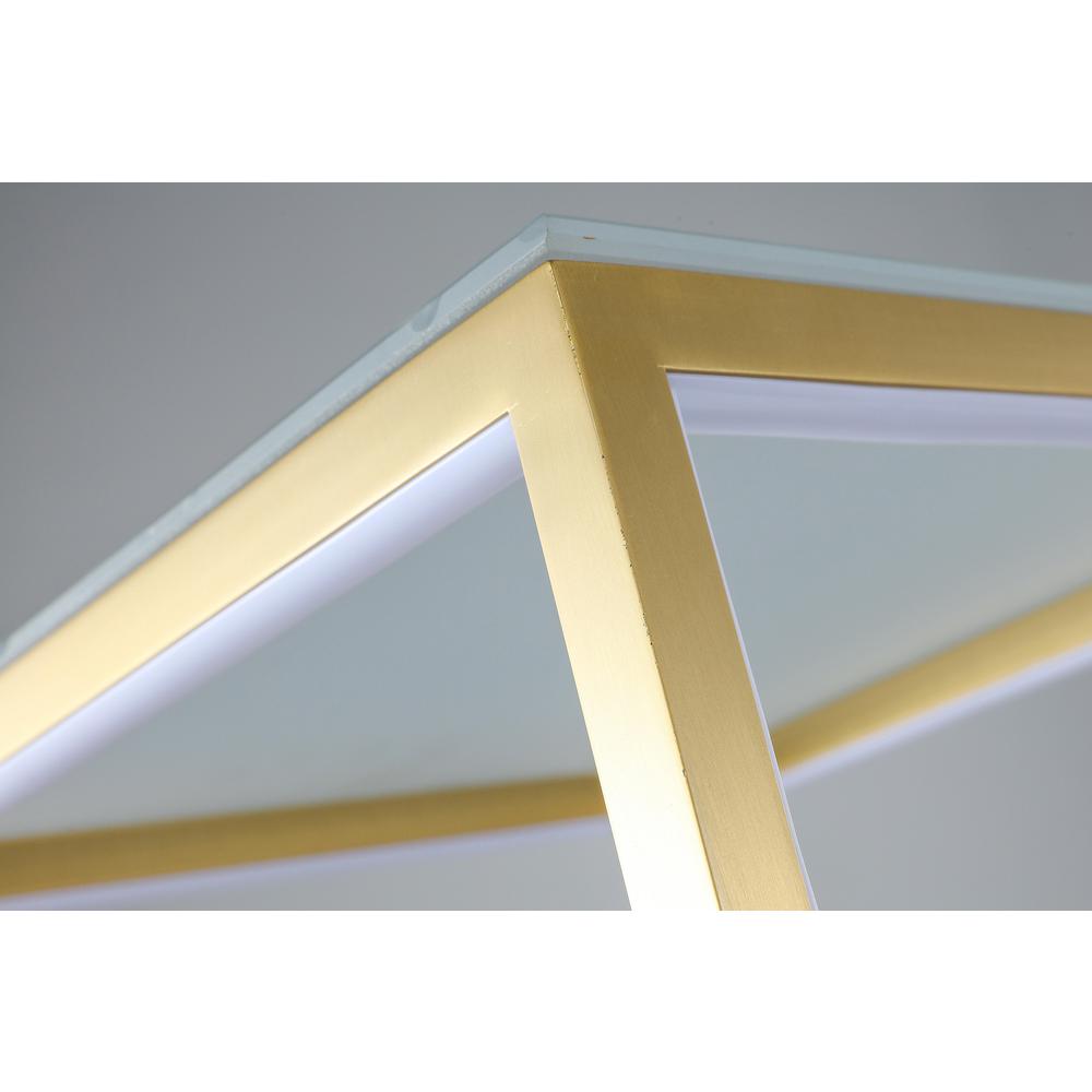 LED Furniture & Accessories Gold Aluminum & Glass. Picture 2