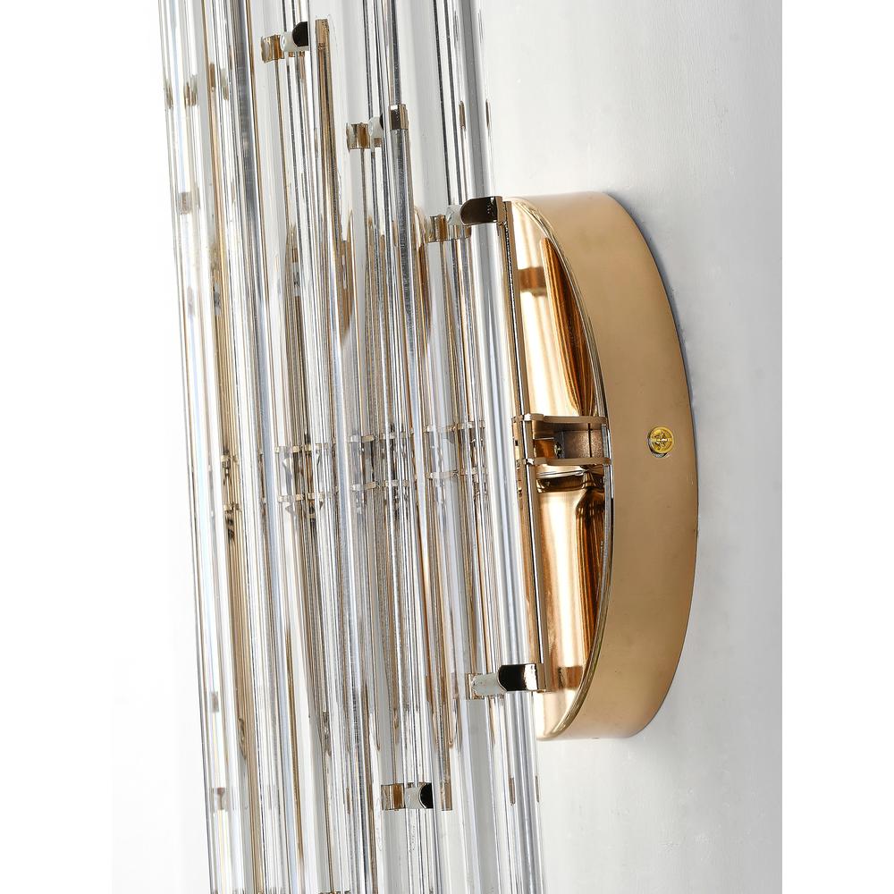 Wall Sconce Gold Metal & Glass. Picture 5