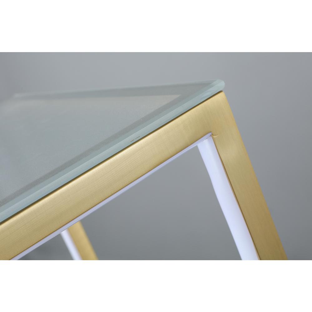 LED Furniture & Accessories Gold Aluminum & Glass. Picture 3