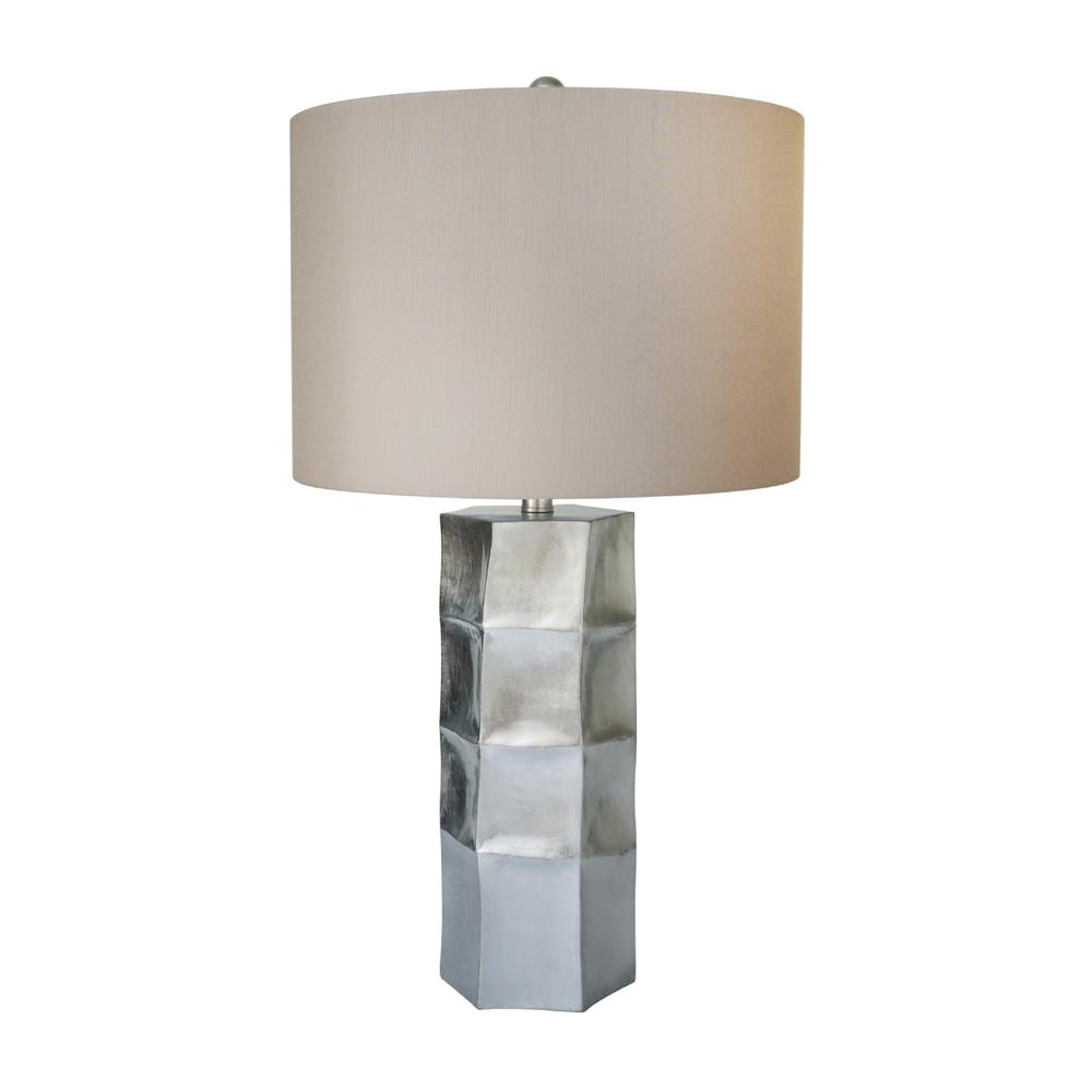 Table Lamp Silver Metal. Picture 1