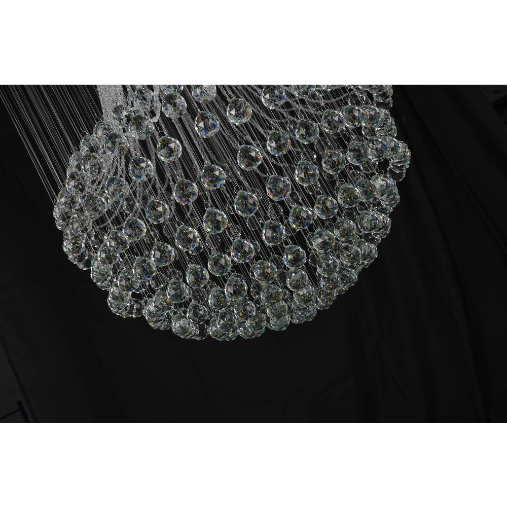 Chandelier Chrome Stainless Steel & Crystal. Picture 2