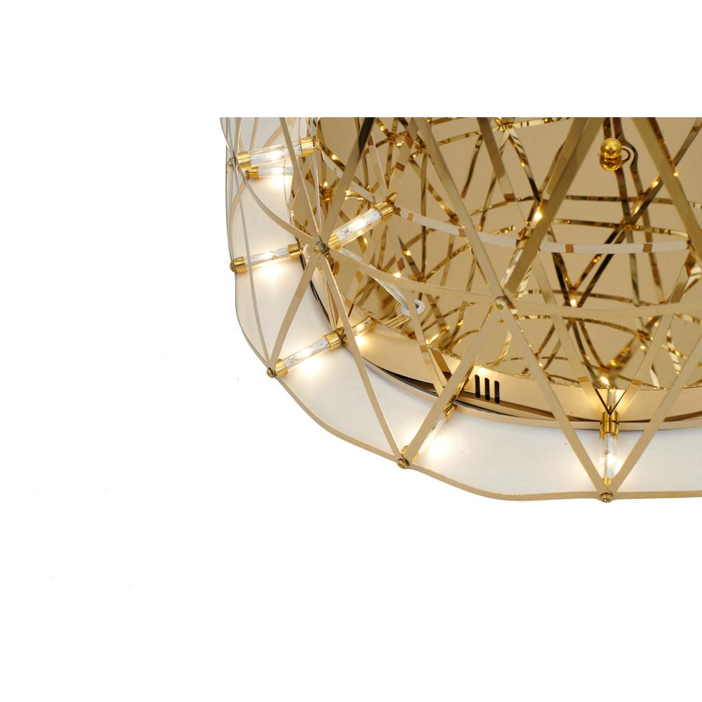 LED Floor Lamp Gold Stainless Steel. Picture 5
