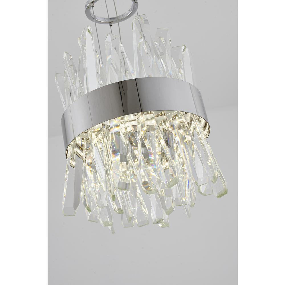 LED Pendant Chrome Stainless Steel & Crystal. Picture 3