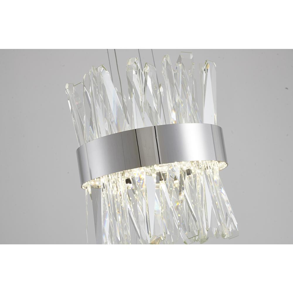 LED Pendant Chrome Stainless Steel & Crystal. Picture 5