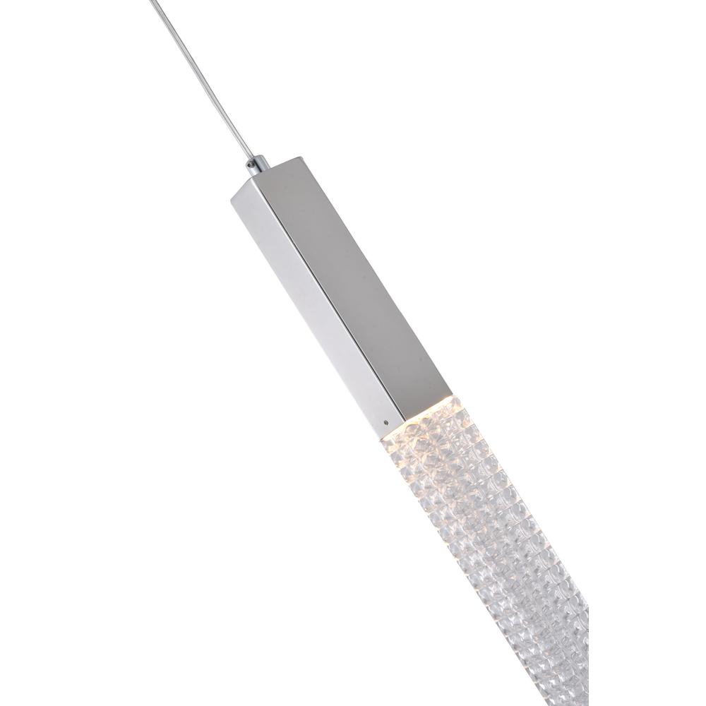 LED Pendant Chrome Stainless Steel & Glass. Picture 3
