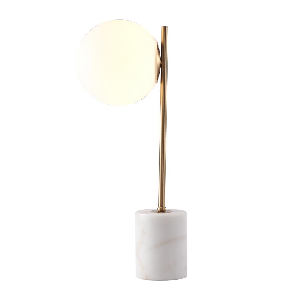 Table Lamp Gold Metal & Marble. Picture 3