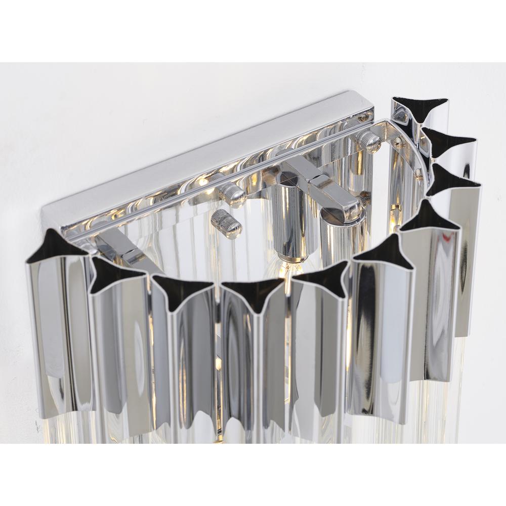 Wall Sconce Chrome Stainless Steel & Crystal. Picture 4
