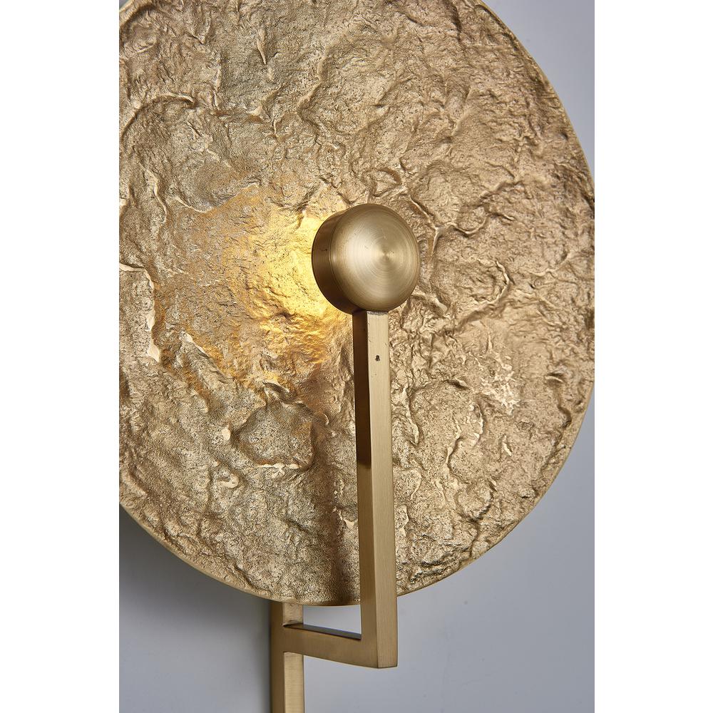 LED Wall Sconce Brass Stainless Steel. Picture 4