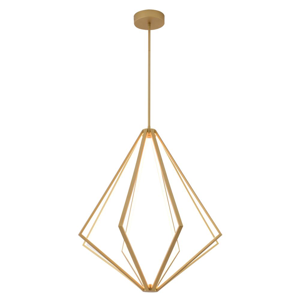 LED Chandelier Gold Metal & Silicone. Picture 1