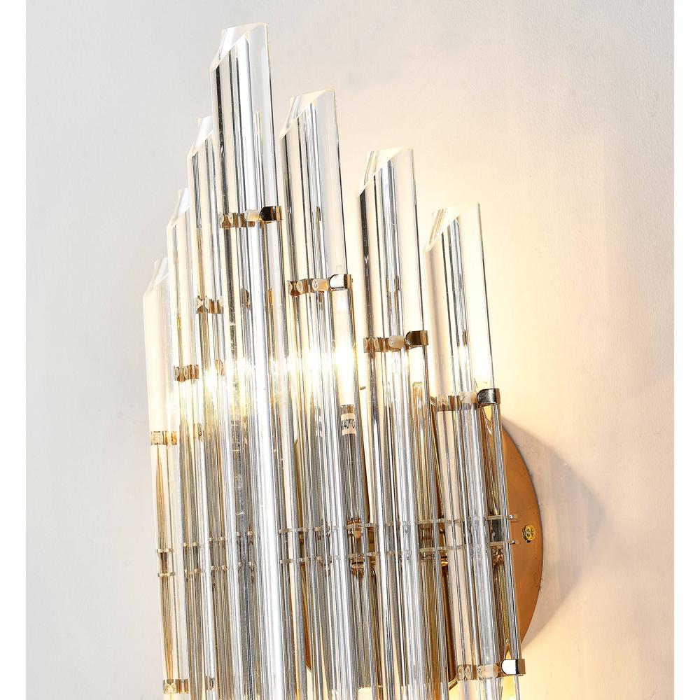 Wall Sconce Gold Metal & Glass. Picture 4