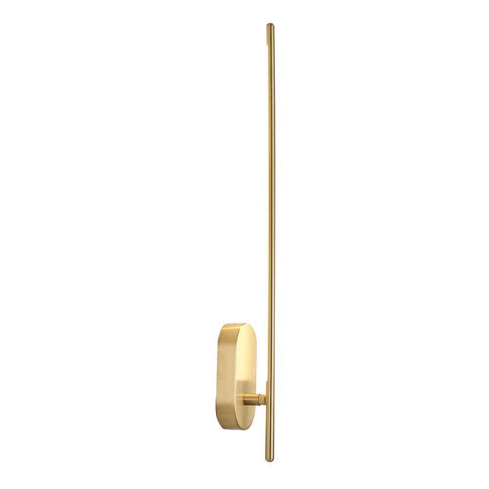 LED Wall Sconce Brass Stainless Steel & Acrylic. Picture 1