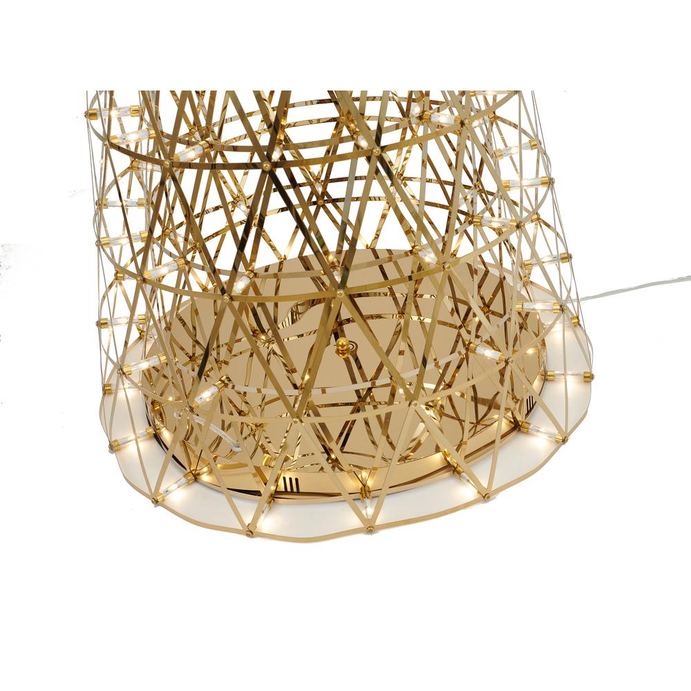LED Floor Lamp Gold Stainless Steel. Picture 4